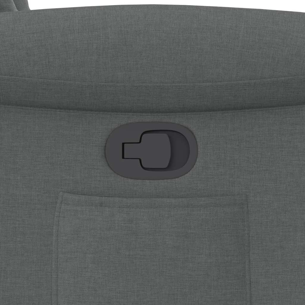 Relaxsessel mit Aufstehhilfe Dunkelgrau Stoff