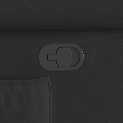 Stehsessel Glänzendes schwarzes Kunstleder