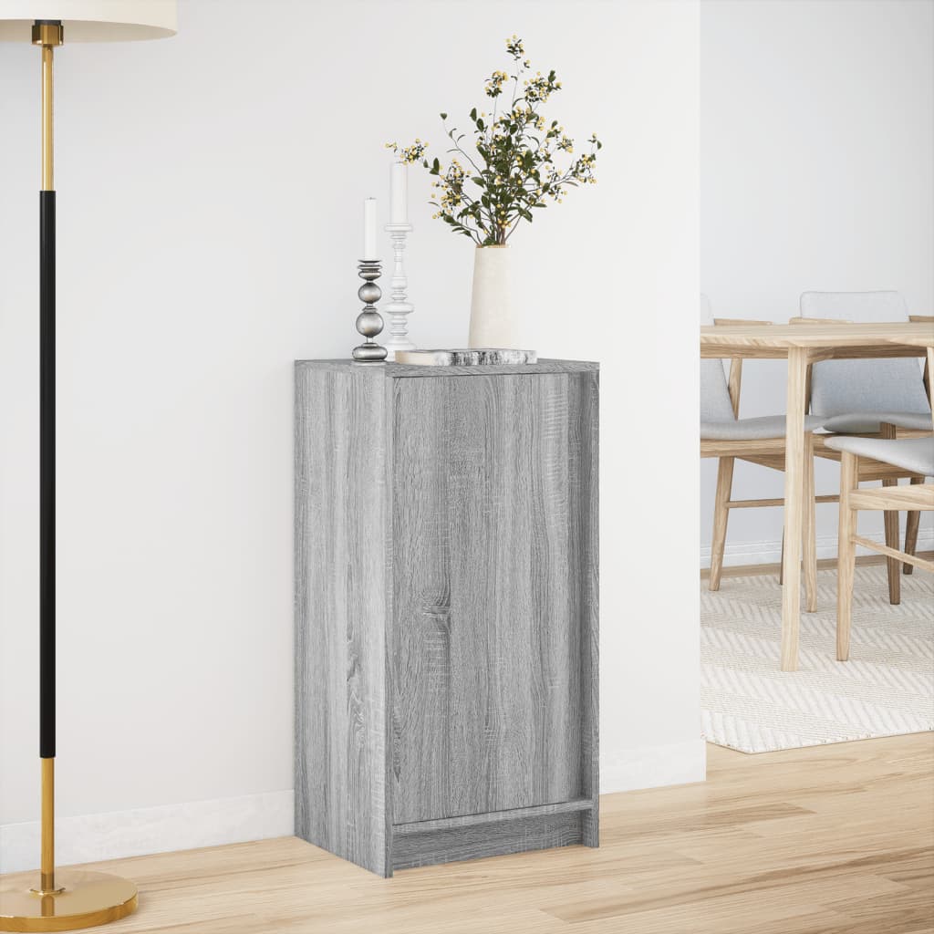 LED-Sideboard Grau Sonoma 42,5x34x85 cm Holzwerkstoff