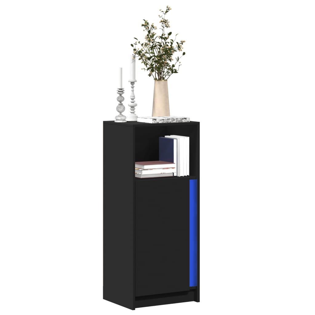 LED-Sideboard Schwarz 42,5x34x100 cm Holzwerkstoff