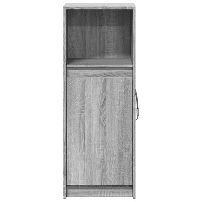 LED-Sideboard Grau Sonoma 38x34x100 cm Holzwerkstoff