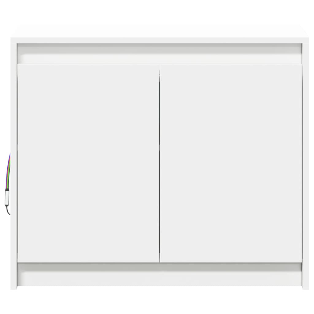 LED-Sideboard Weiß 72x34x61 cm Holzwerkstoff