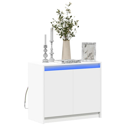 LED-Sideboard Weiß 72x34x61 cm Holzwerkstoff