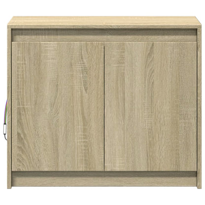 LED-Sideboard Sonoma-Eiche 72x34x61 cm Holzwerkstoff