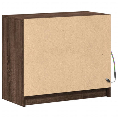 LED-Sideboard Braun Eichen-Optik 72x34x61 cm Holzwerkstoff