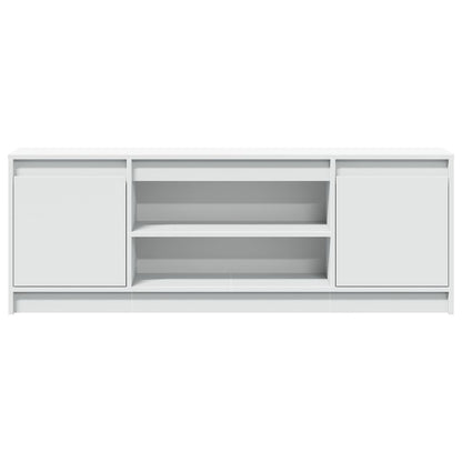 TV-Schrank mit LED-Beleuchtung Weiß 139,5x34x50cm Holzwerkstoff