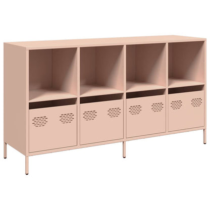 Sideboard Rosa 135x39x73,5 cm Kaltgewalzter Stahl