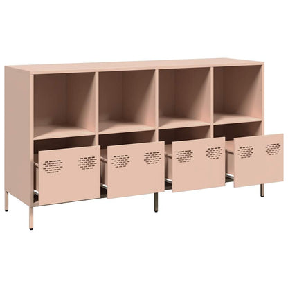 Sideboard Rosa 135x39x73,5 cm Kaltgewalzter Stahl