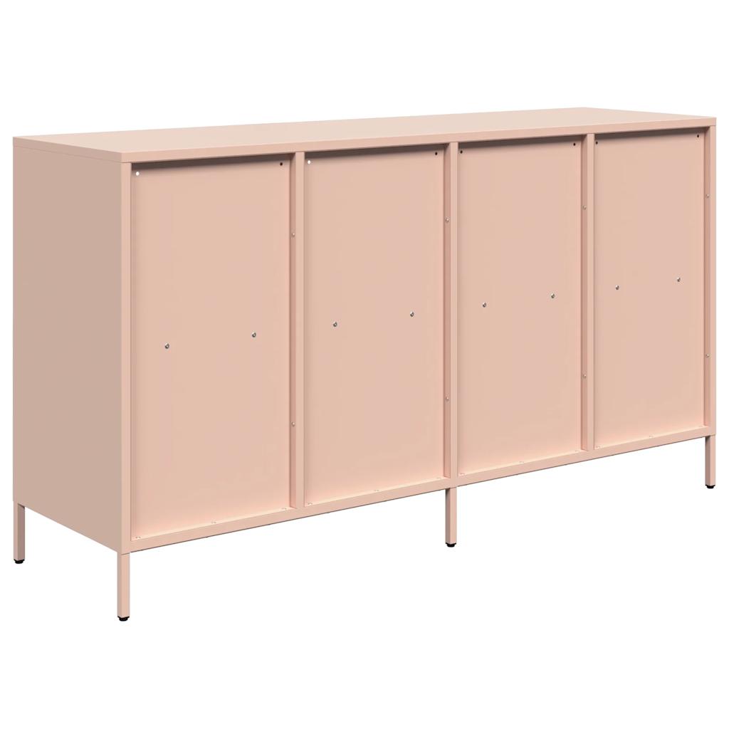 Sideboard Rosa 135x39x73,5 cm Kaltgewalzter Stahl