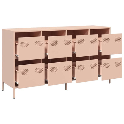 Sideboard Rosa 135x39x73,5 cm Kaltgewalzter Stahl