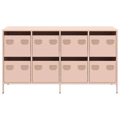 Sideboard Rosa 135x39x73,5 cm Kaltgewalzter Stahl