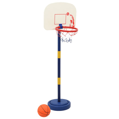 Basketballkorb mit Ständer, Ball & Pumpe Verstellbar 90/121 cm