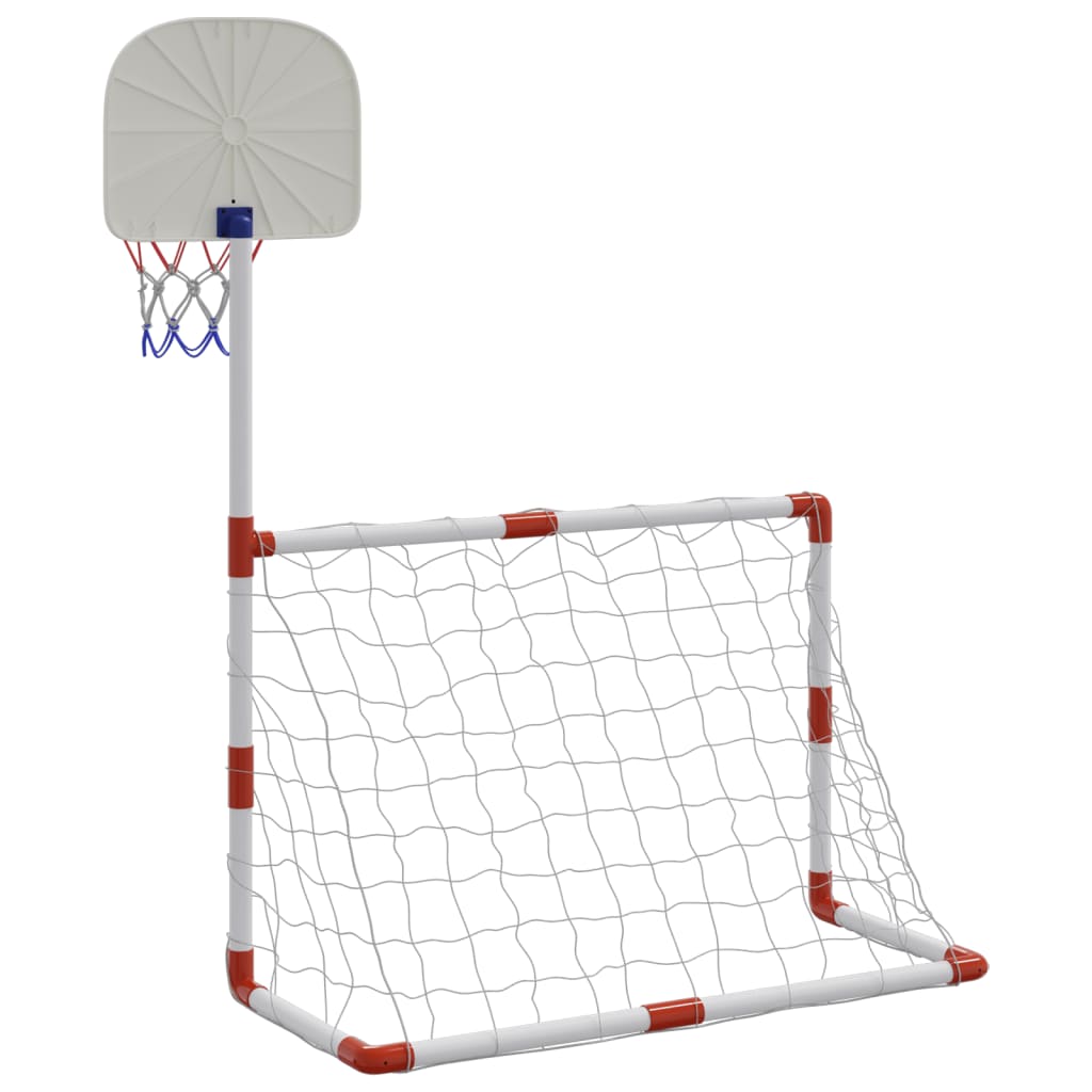 Fußball- und Basketball-Set für Kinder mit Bällen 98x50x70 cm