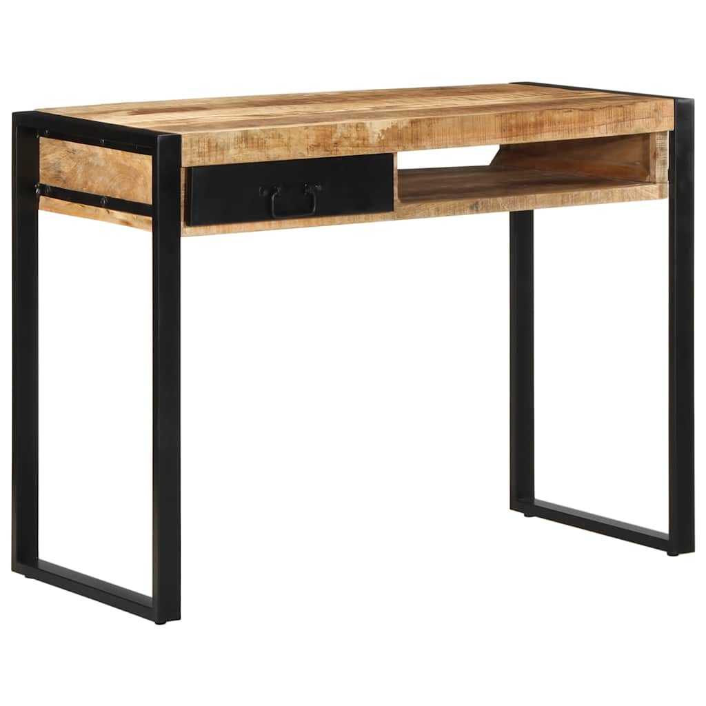 Schreibtisch 100x50x75 cm Raues Massivholz Mango