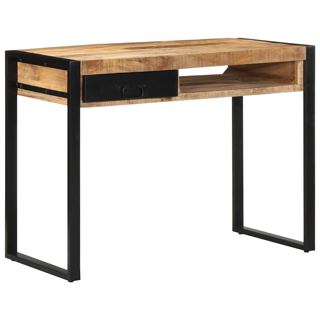 Schreibtisch 100x50x75 cm Raues Massivholz Mango