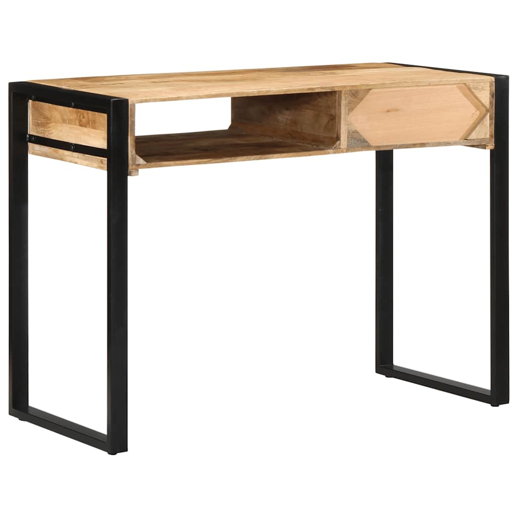 Schreibtisch 100x50x75 cm Raues Massivholz Mango