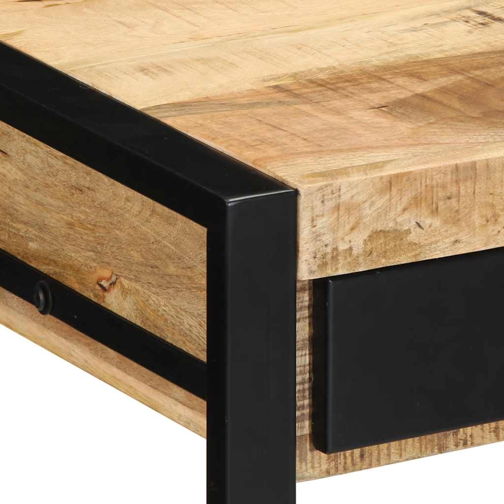 Schreibtisch 100x50x75 cm Raues Massivholz Mango