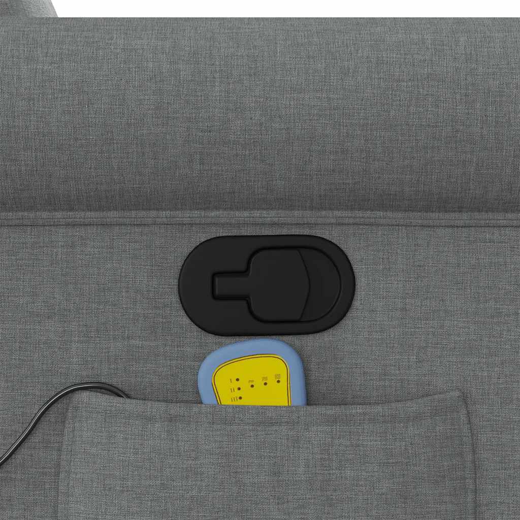 Massage-Relaxsessel, Stoff, Dunkelgrau