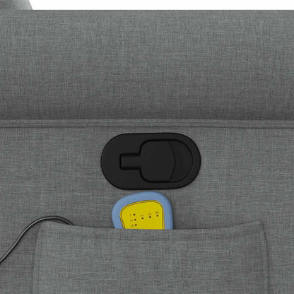 Massage-Relaxsessel, Stoff, Dunkelgrau