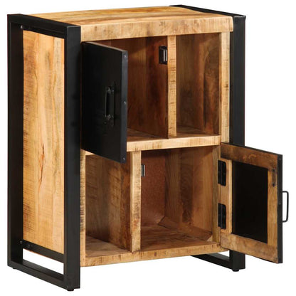 Sideboard 55x35x70 cm Raues Mangoholz