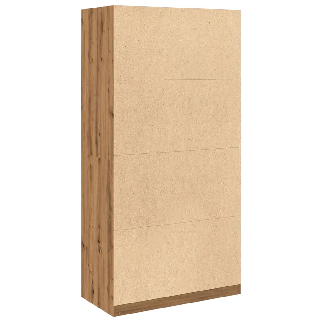 Kleiderschrank Artisan-Eiche 100x50x200 cm Holzwerkstoff