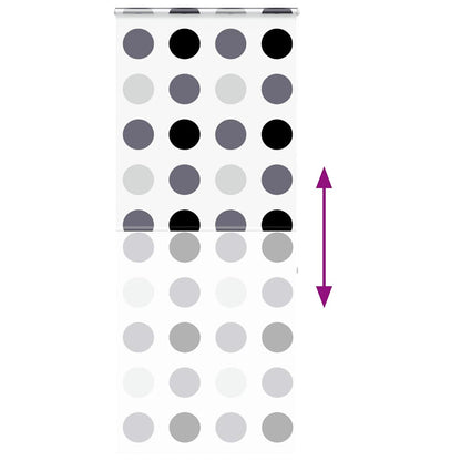 Duschrollo mit Kassette 110x240 cm Stoffbreite 106 cm