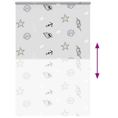 Duschrollo mit Kassette 160x240 cm Stoffbreite 156 cm