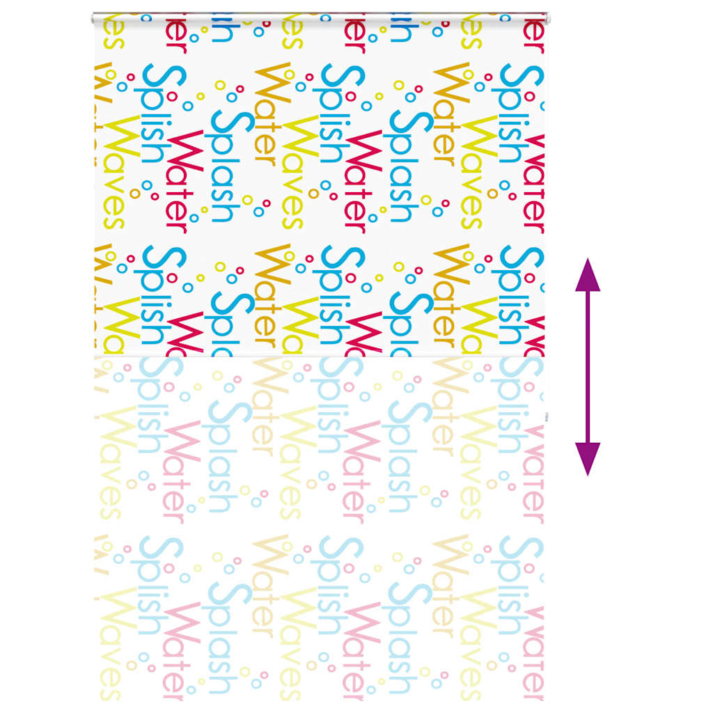 Duschrollo mit Kassette 160x240 cm Stoffbreite 156 cm
