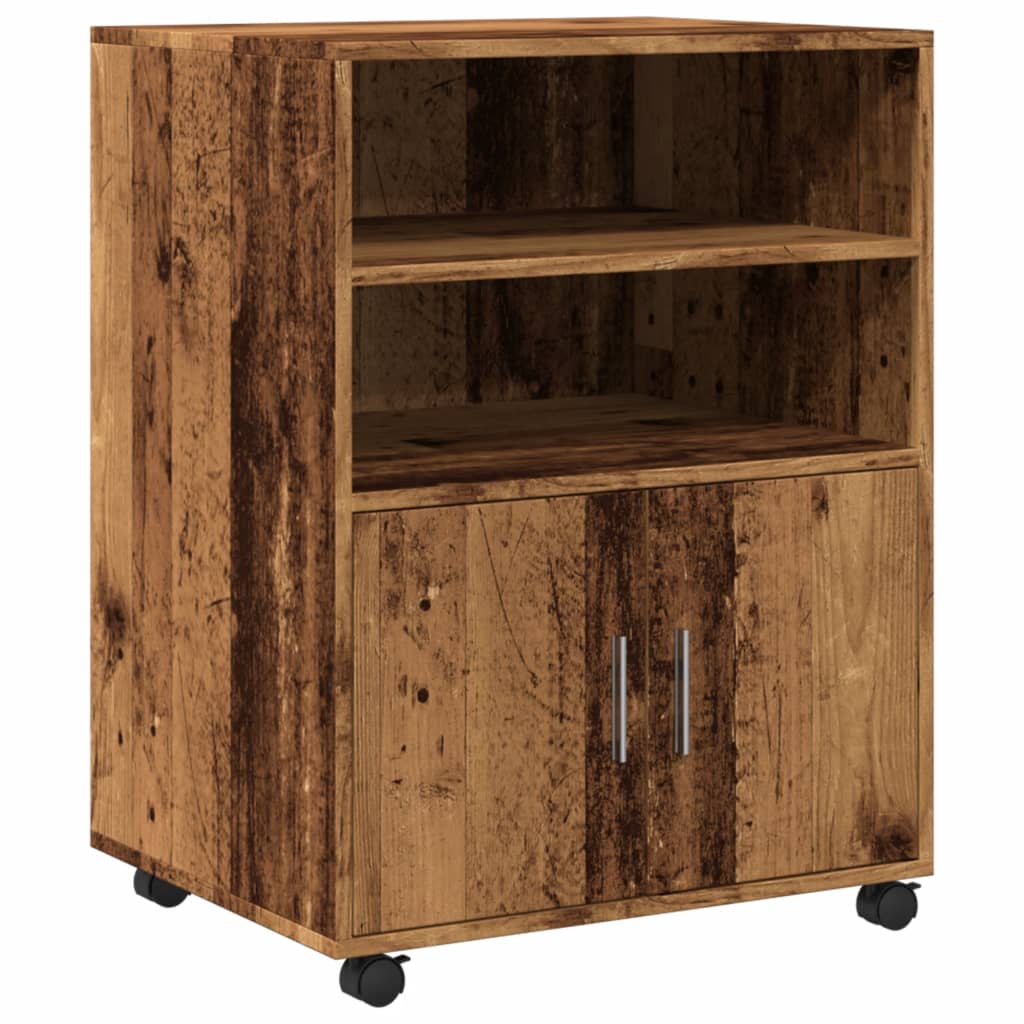 Rollschrank Altholz-Optik 60x48x81 cm Holzwerkstoff