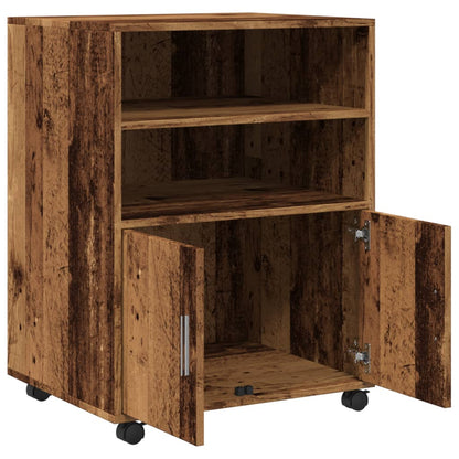 Rollschrank Altholz-Optik 60x48x81 cm Holzwerkstoff