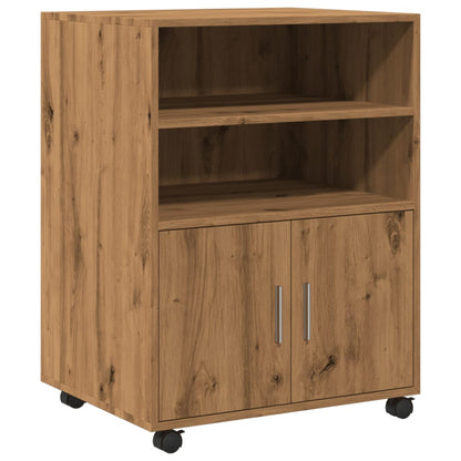 Rollschrank Artisan-Eiche 60x48x81 cm Holzwerkstoff