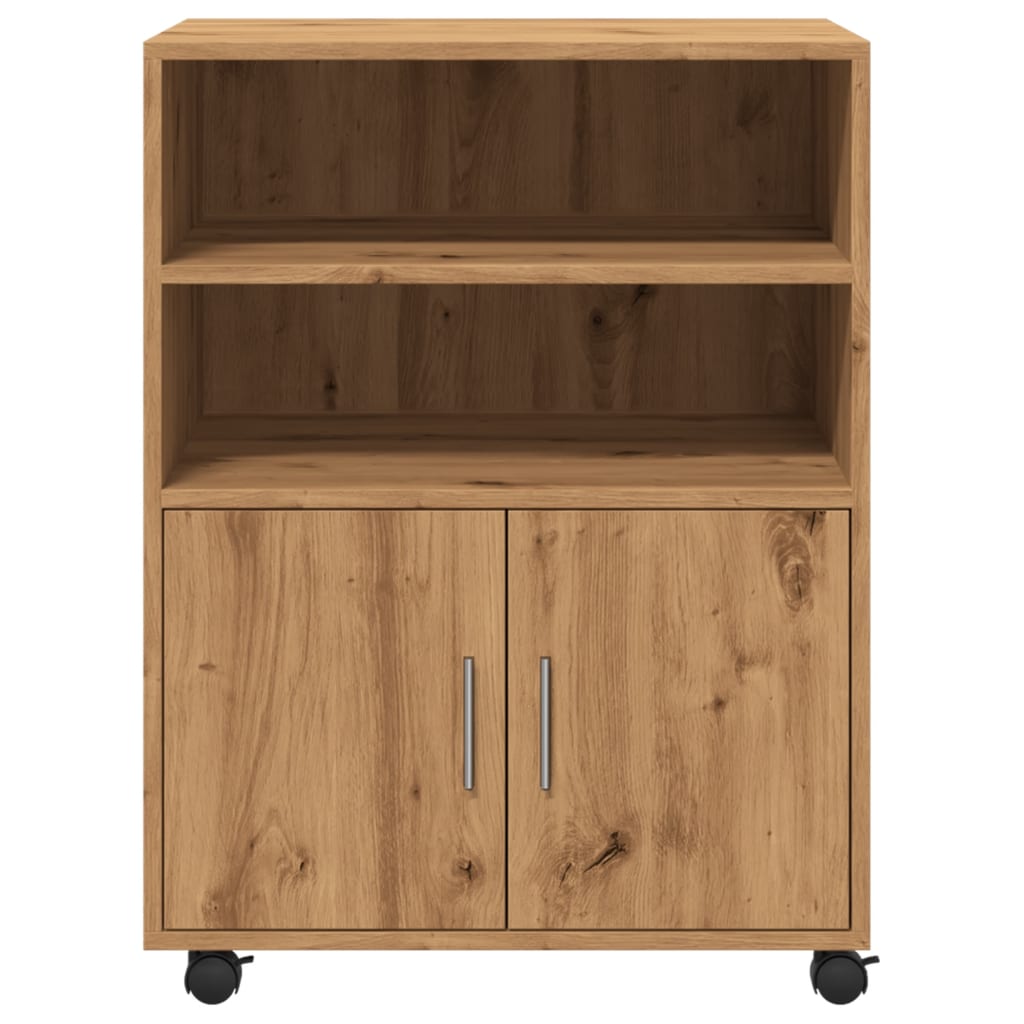 Rollschrank Artisan-Eiche 60x48x81 cm Holzwerkstoff