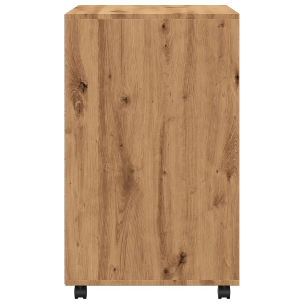 Rollschrank Artisan-Eiche 60x48x81 cm Holzwerkstoff