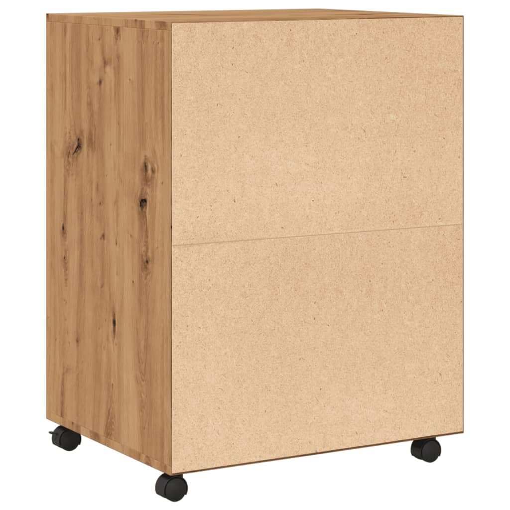 Rollschrank Artisan-Eiche 60x48x81 cm Holzwerkstoff