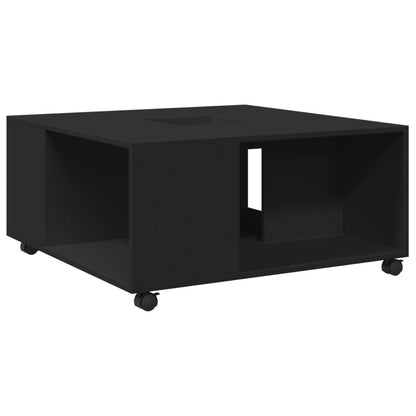 Couchtisch Schwarz 80x80x40 cm Holzwerkstoff