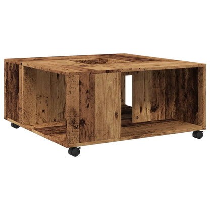 Couchtisch Altholz-Optik 80x80x40 cm Holzwerkstoff