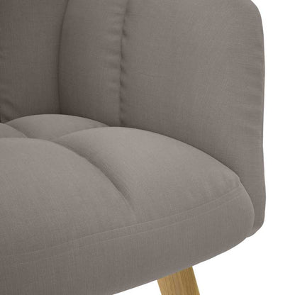 Relaxsessel mit Hocker Taupe Stoff