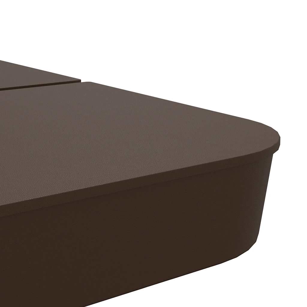 4-tlg. Kreuzfuß-Schirmständer-Set 100 kg PP