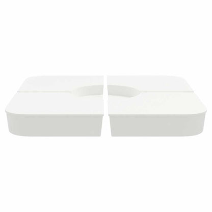 4-tlg. Kreuzfuß-Schirmständer-Set 100 kg PP