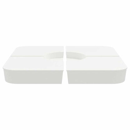 4-tlg. Kreuzfuß-Schirmständer-Set 100 kg PP