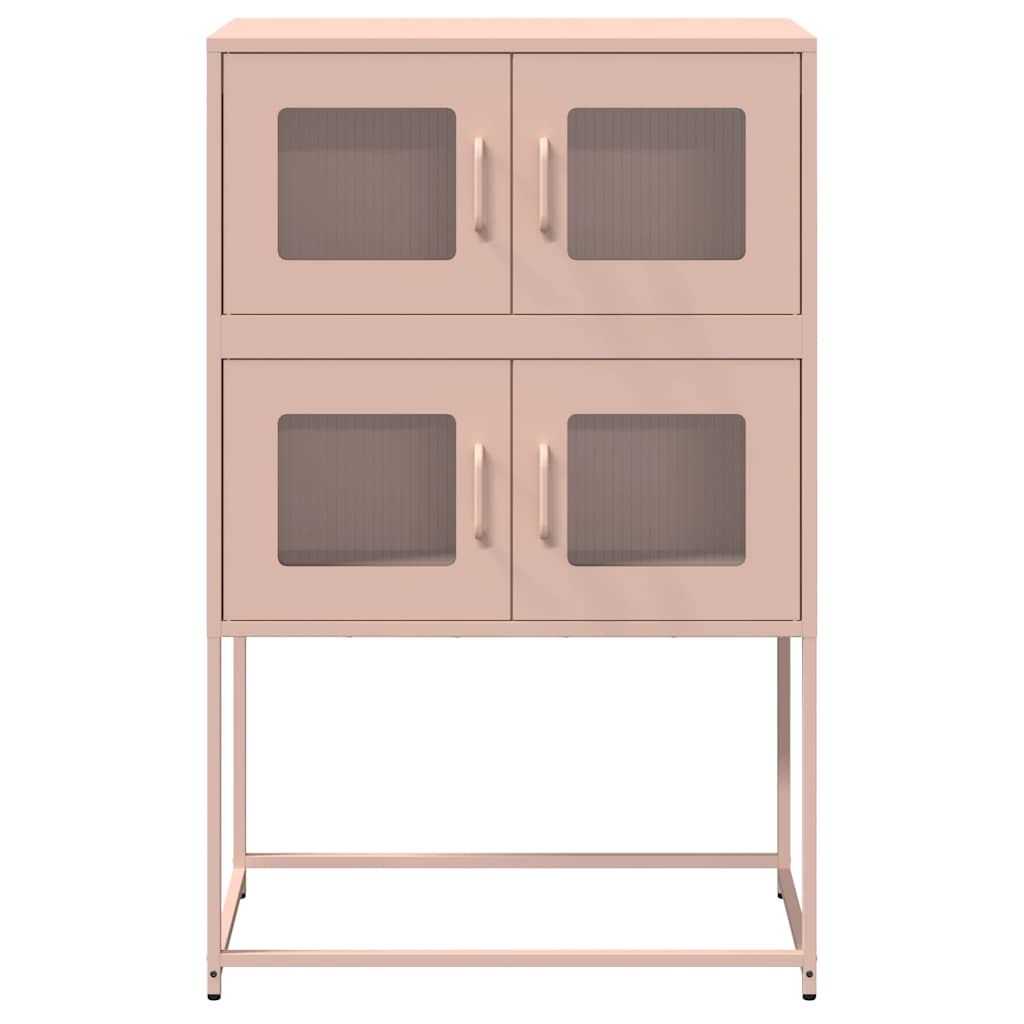 Highboard Rosa 68x39x107 cm Stahl