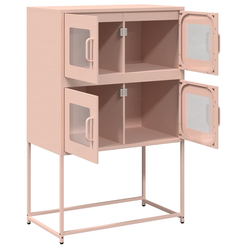 Highboard Rosa 68x39x107 cm Stahl