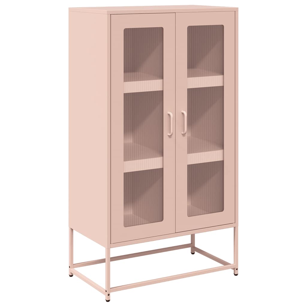 Highboard Rosa 68x39x123 cm Stahl