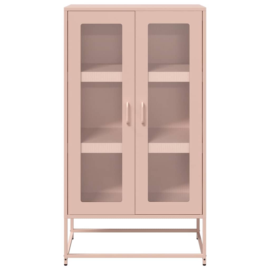 Highboard Rosa 68x39x123 cm Stahl