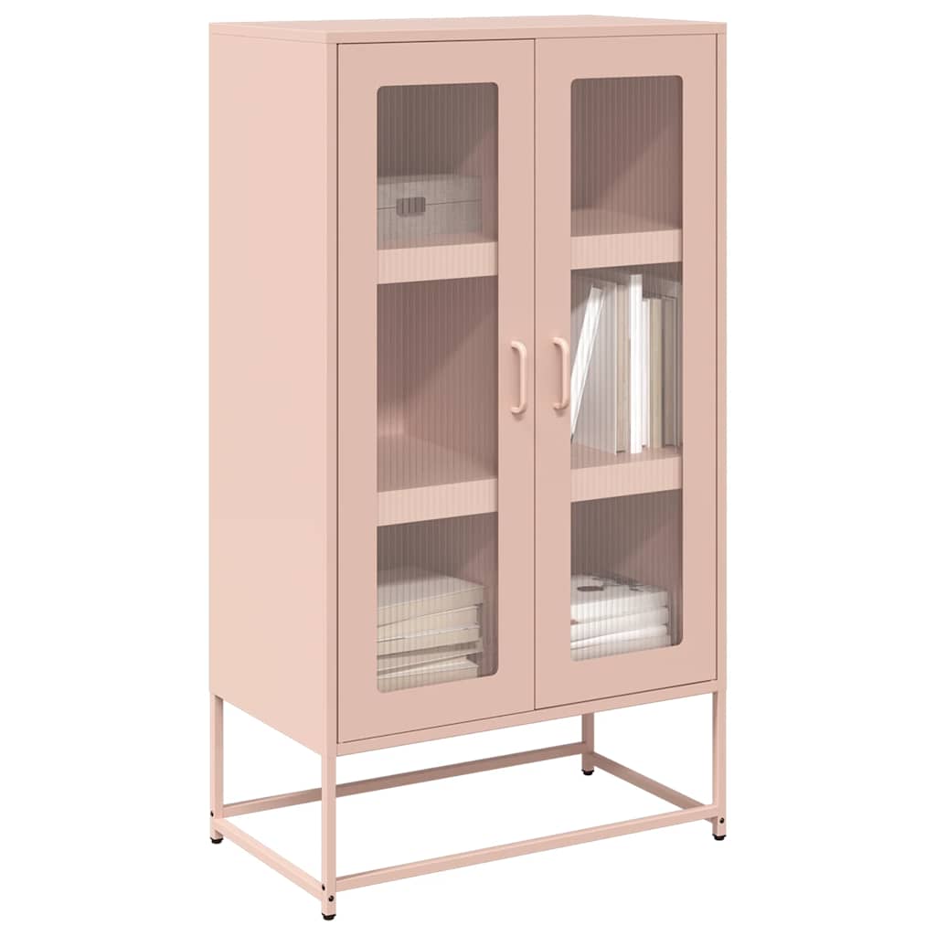 Highboard Rosa 68x39x123 cm Stahl