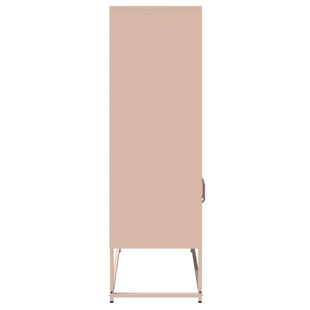 Highboard Rosa 68x39x123 cm Stahl