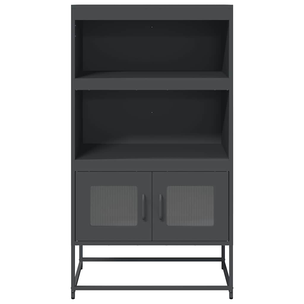 Highboard Anthrazit 68x39x123 cm Stahl