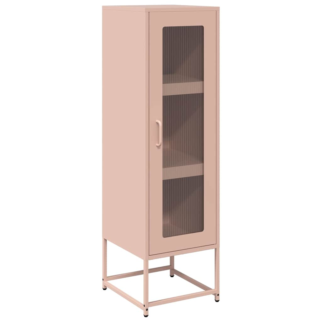 Highboard Rosa 36x39x123 cm Kaltgewalzter Stahl