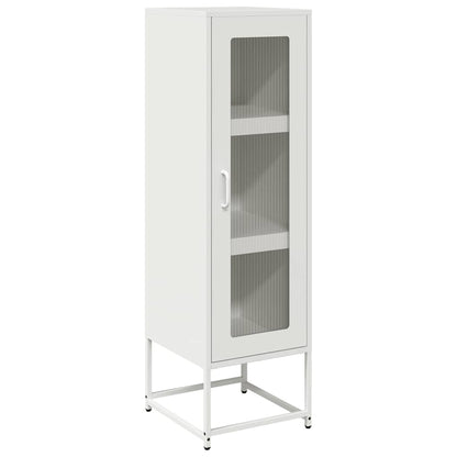 Highboard Weiß 36x39x123 cm Kaltgewalzter Stahl