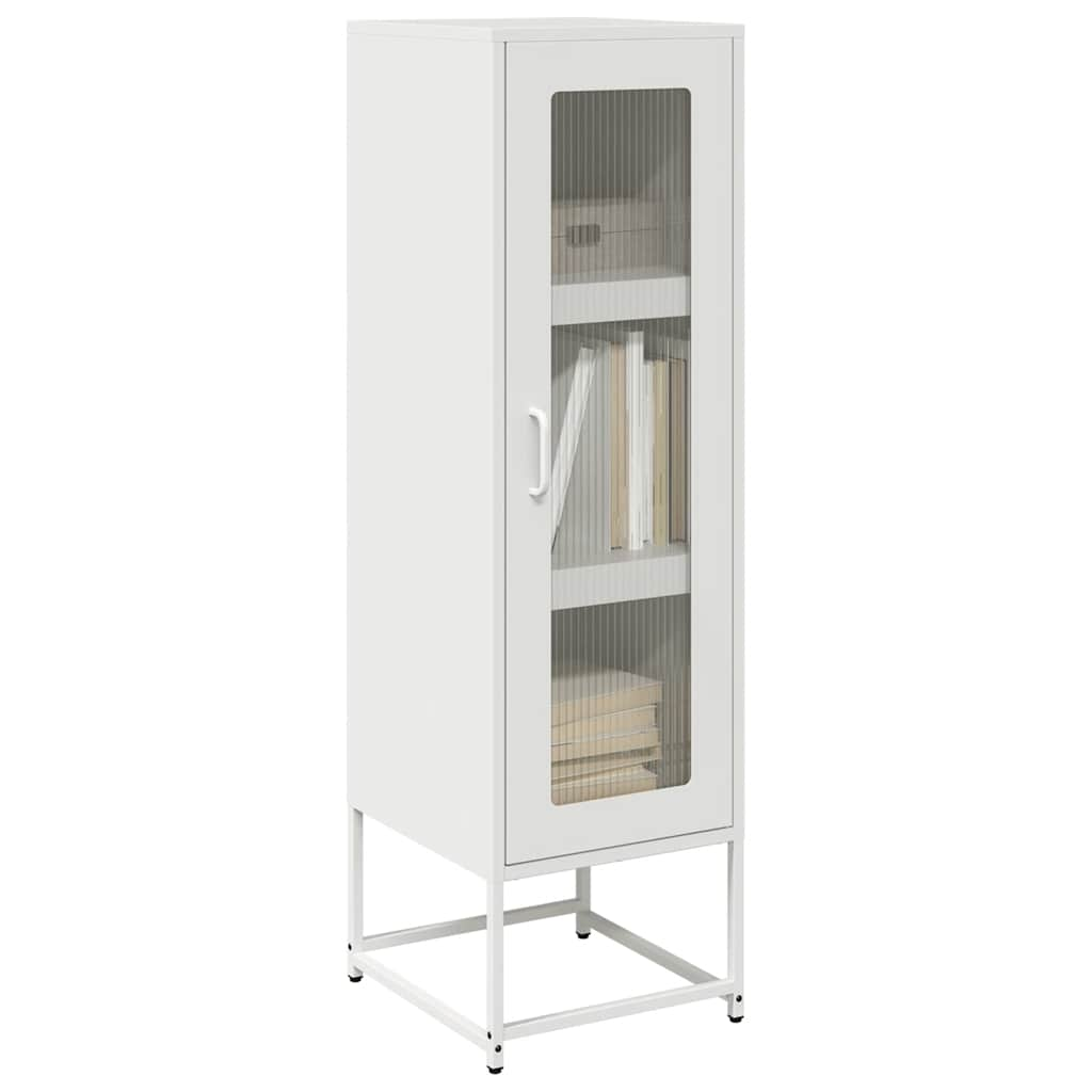 Highboard Weiß 36x39x123 cm Kaltgewalzter Stahl